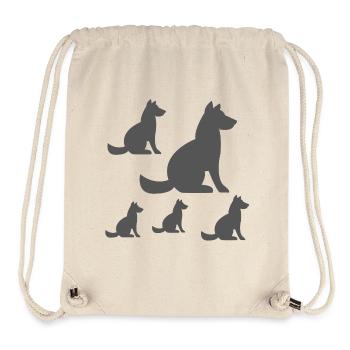canine - Sac à cordon recyclé Stanley/Stella - blanc naturel - Devant