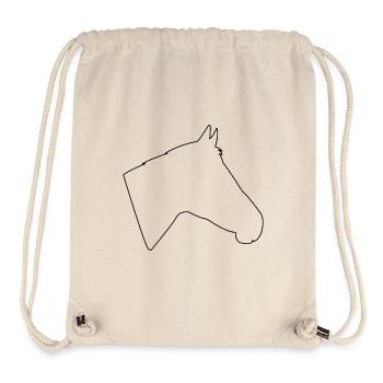 Pferdekopf - Stanley/Stella recycelter Gym Bag - Naturweiß - Vorne