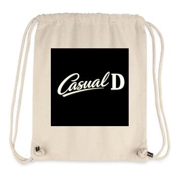 Casual D Vintage Script - Stanley/Stella Recycled Gym Bag - natural - Front
