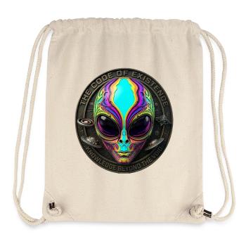 The Code of Existence Alien Sci-Fi Art - Stanley/Stella Recycled Gym Bag - natural - Front