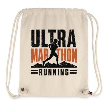 Ultra-Marathon-Lauf mit Stress - Stanley/Stella recycelter Gym Bag - Naturweiß - Vorne