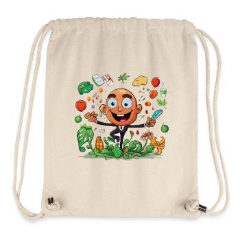 Héros de cuisine Magie des légumes - Sac à cordon recyclé Stanley/Stella - blanc naturel - Devant