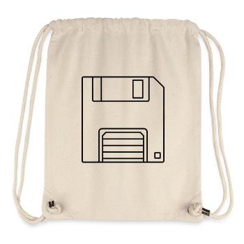 floppy disk - Stanley/Stella Recycled Gym Bag - natural - Front