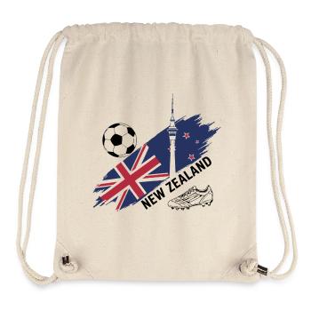 Nouvelle-Zélande Football Maillot New Zealand Foot - Sac à cordon recyclé Stanley/Stella - blanc naturel - Devant