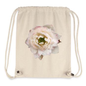 Exotic_Double_Petal_Lotus_Floral_Print - Sac à cordon recyclé Stanley/Stella - blanc naturel - Devant