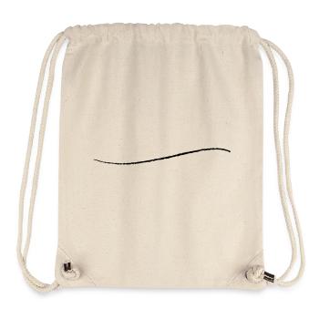 curved stroke modern creative underlined - Stanley/Stella Recycled Gym Bag - natural - Front
