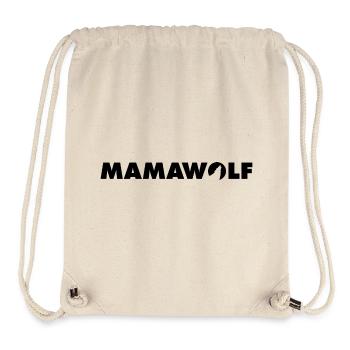 Mamawolf Schriftzug - Stanley/Stella recycelter Gym Bag - Naturweiß - Vorne