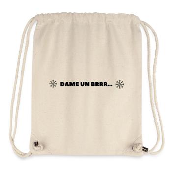 Dame un brrr Schneeflocke Reggaeton Winter lustig - Stanley/Stella recycelter Gym Bag - Naturweiß - Vorne