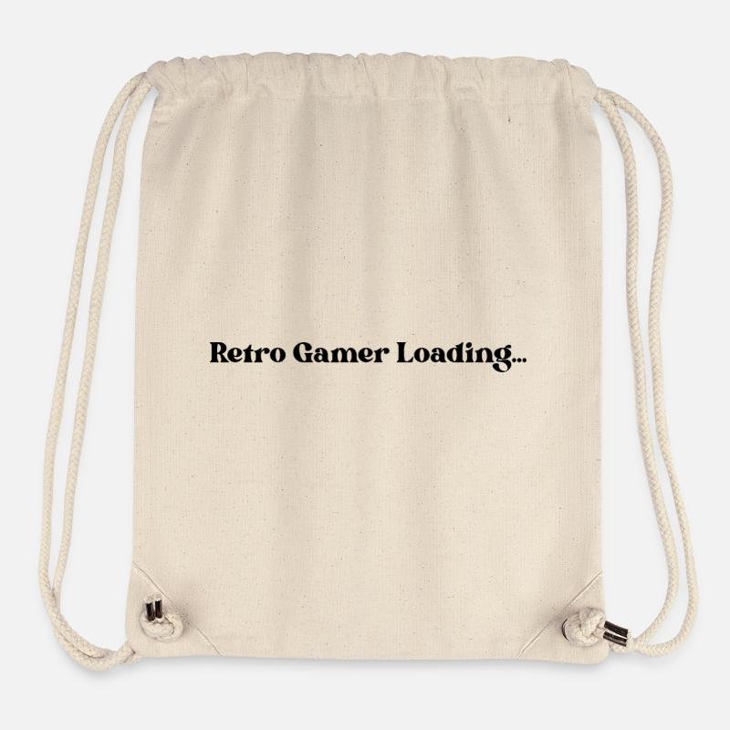 Chargement rétro gaming - Sac à cordon recyclé Stanley/Stella - blanc naturel