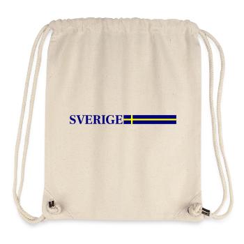 Sweden Flag Sverige - Stanley/Stella Recycled Gym Bag - natural - Front