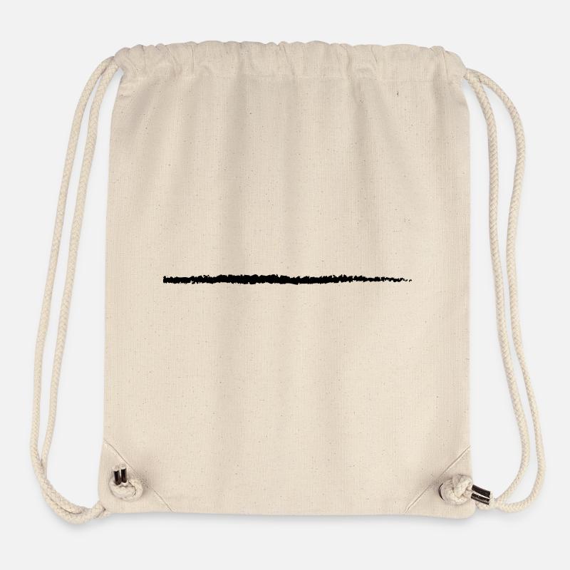 Stroke Art Brushstroke Underscore Crack Line - Stanley/Stella Recycled Gym Bag - natural