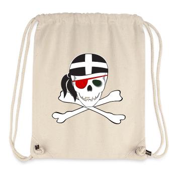 Cornish Jolly Roger - Stanley/Stella Recycled Gym Bag - natural - Front