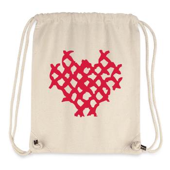 Waffle heart - Stanley/Stella Recycled Gym Bag - natural - Front
