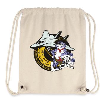 Tomcat - Jolly Rogers Forever - Stanley/Stella recycelter Gym Bag - Naturweiß - Vorne