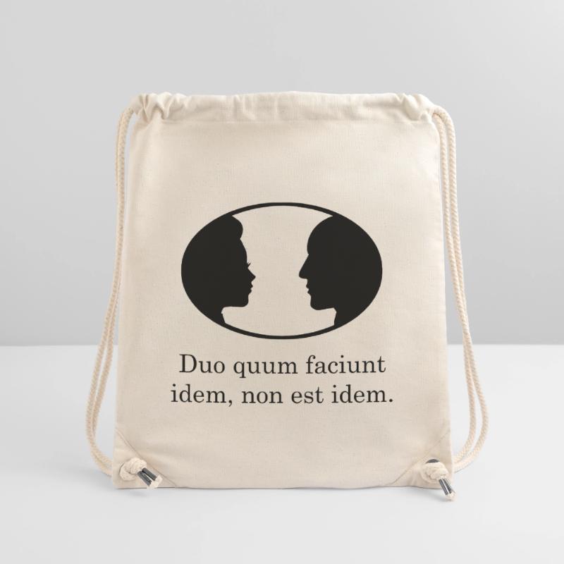 when two do the same Latin black Stanley/Stella Recycled Gym Bag