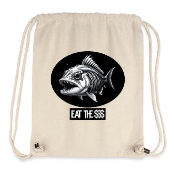 Poisson punk - Sac à cordon recyclé Stanley/Stella - blanc naturel - Devant