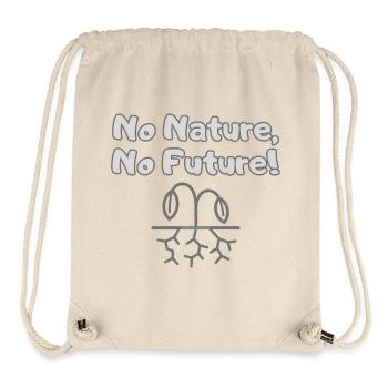 Pas de nature, pas d’avenir - Protestation environnementale - Sac à cordon recyclé Stanley/Stella - blanc naturel - Devant