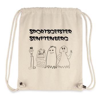 SportsGeisterSFB mit Schriftzug - Stanley/Stella recycelter Gym Bag - Naturweiß - Vorne