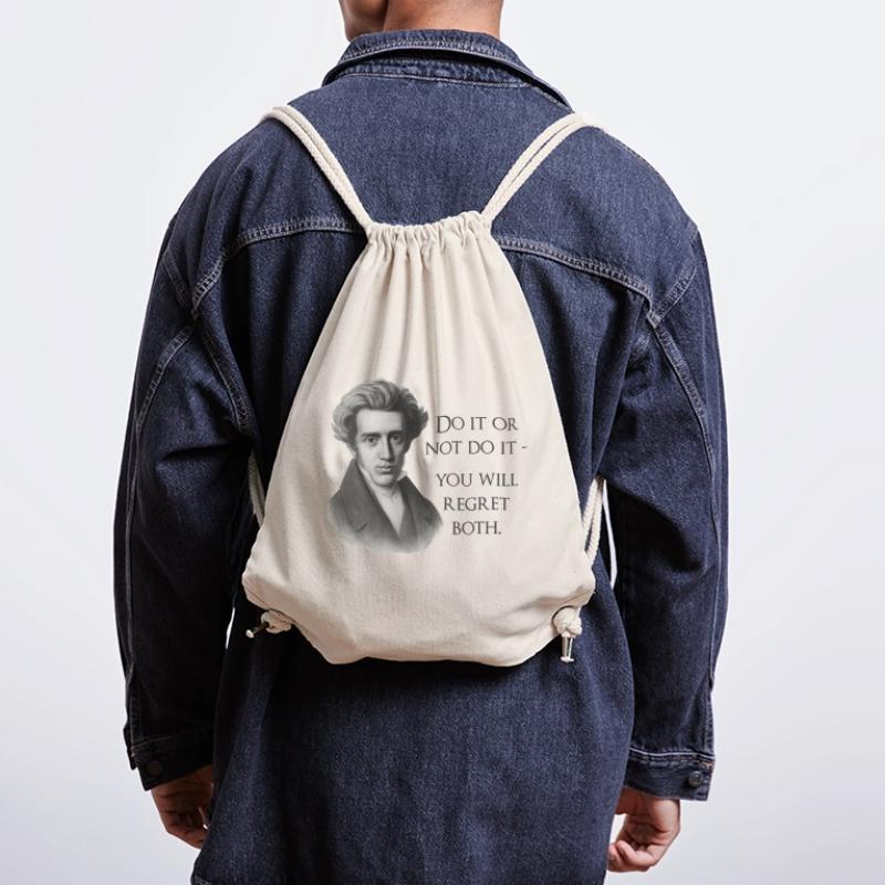 Zitat Kierkegaard: Tu es oder mach es nicht Stanley/Stella recycelter Gym Bag