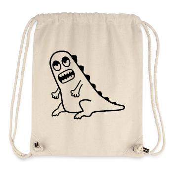 Dino Grrr – T-Rex, Nerd & Comic Style - Stanley/Stella recycelter Gym Bag - Naturweiß - Vorne