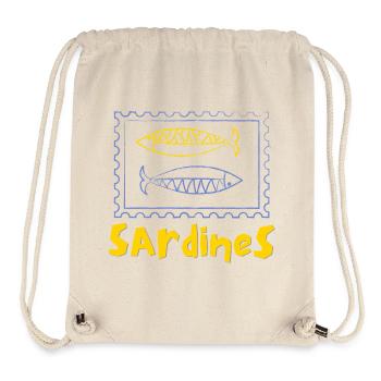 Sardinen-Dose - Stanley/Stella recycelter Gym Bag - Naturweiß - Vorne