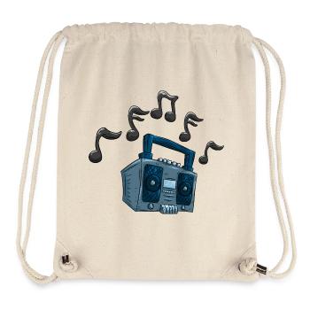 Retro Boombox - Stanley/Stella Recycled Gym Bag - natural - Front