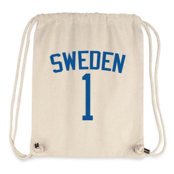 Sweden 1 – Sports Design - Stanley/Stella Recycled Gym Bag - natural - Front