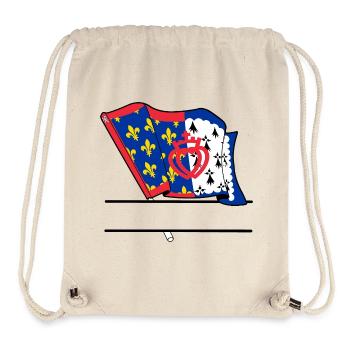 Pays_de_la_Loire_Vlag + text box - Stanley/Stella Recycled Gym Bag - natural - Front