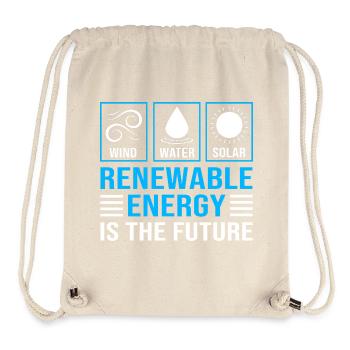 Erneuerbare Energien Solarzellen Photovoltaik - Stanley/Stella recycelter Gym Bag - Naturweiß - Vorne