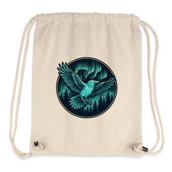 Rabe im Nachtwald-Emblem - Stanley/Stella recycelter Gym Bag - Naturweiß - Vorne