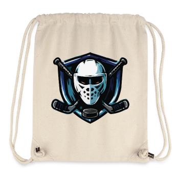 Eishockey Maske Wappen - Stanley/Stella recycelter Gym Bag - Naturweiß - Vorne