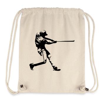 Baseball - Baseballspieler - Stanley/Stella recycelter Gym Bag - Naturweiß - Vorne