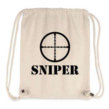 sniper t shirt design Scharfschuetze sniper - Stanley/Stella Recycled Gym Bag - natural - Front
