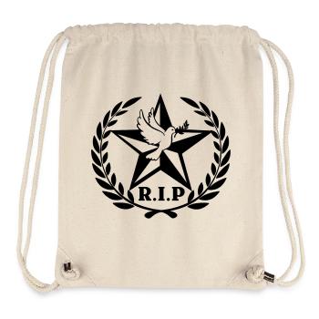 R.I.P Sterntaube Lorbeerkranz - Stanley/Stella recycelter Gym Bag - Naturweiß - Vorne