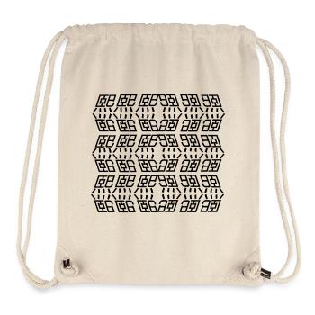 UNI-24 - Sac à cordon recyclé Stanley/Stella - blanc naturel - Devant