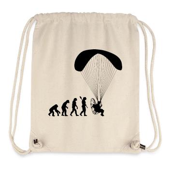 Paramotoring Human Evolution Funny - Stanley/Stella Recycled Gym Bag - natural - Front