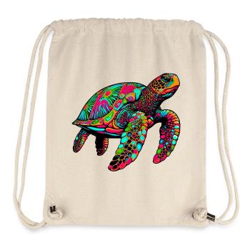 Sea turtle - Stanley/Stella Recycled Gym Bag - natural - Front