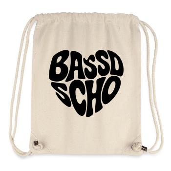 Bassd scho - Stanley/Stella recycelter Gym Bag - Naturweiß - Vorne
