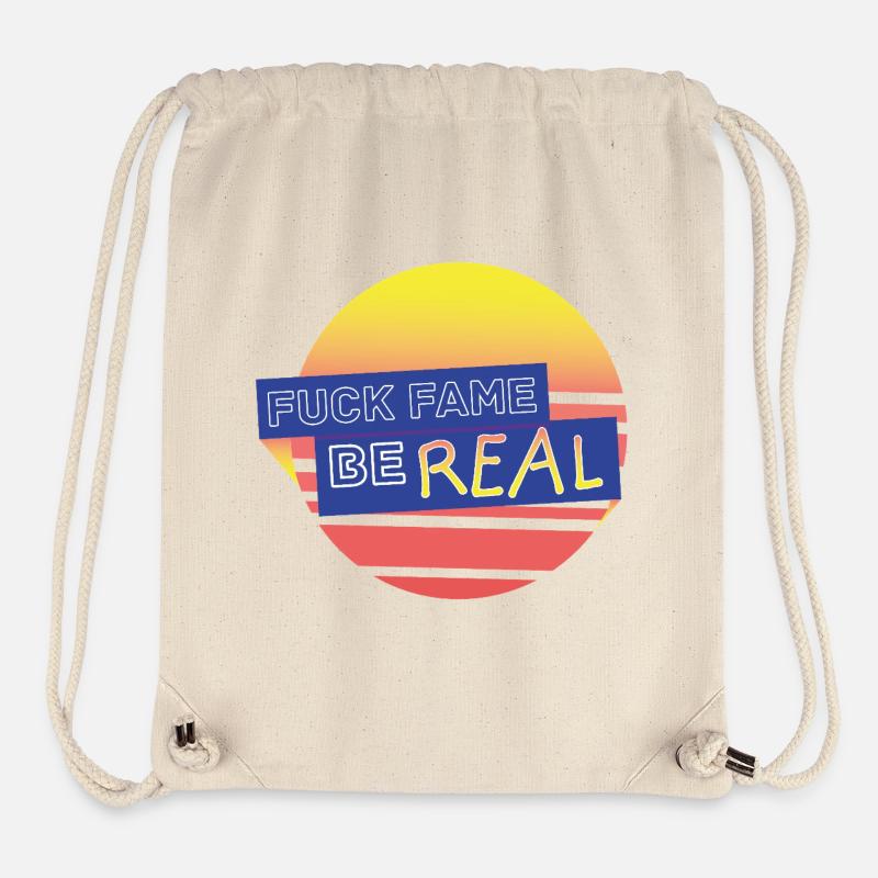 fuckfame be Real - Stanley/Stella recycelter Gym Bag - Naturweiß