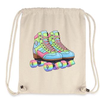 Rollschuhe Retro Regenbogen 80er 90er - Stanley/Stella recycelter Gym Bag - Naturweiß - Vorne