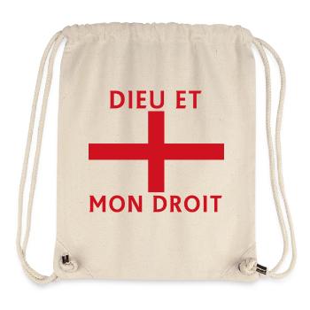 Cross Voice with French Flag Design - Stanley/Stella Recycled Gym Bag - natural - Front