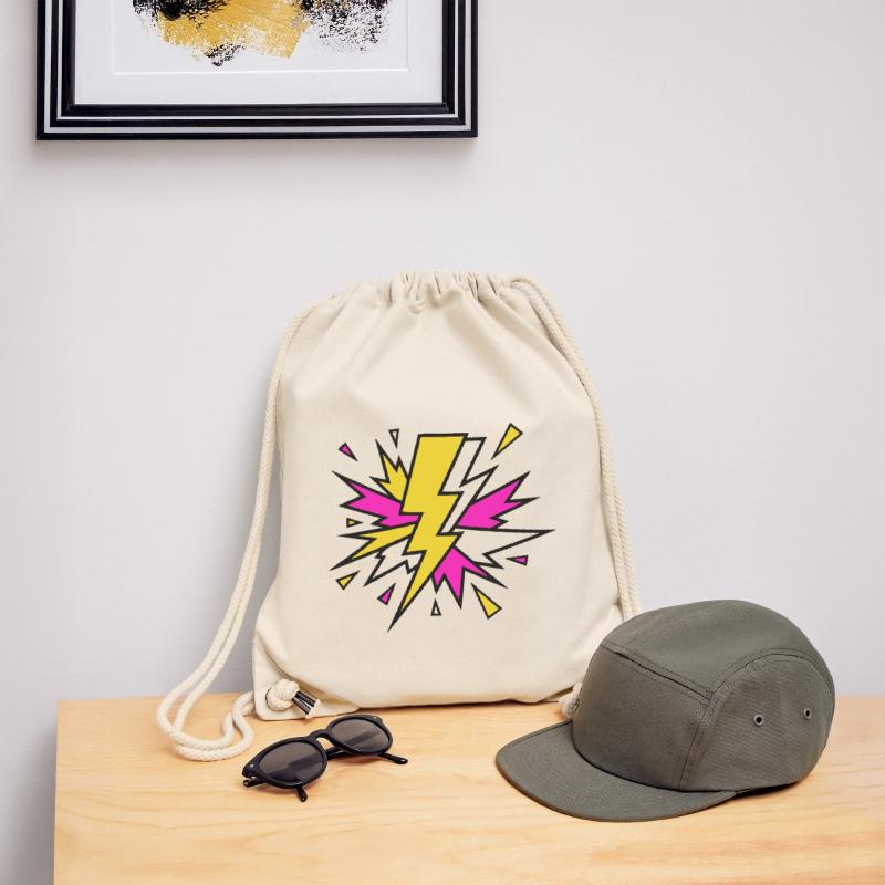 Explosion de néons à faisceau jaune Sac à cordon recyclé Stanley/Stella