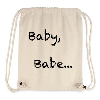 Babe, Baby… Flirt alert! - Stanley/Stella Recycled Gym Bag - natural - Front
