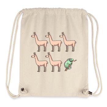 Llama Chameleon - Stanley/Stella Recycled Gym Bag - natural - Front