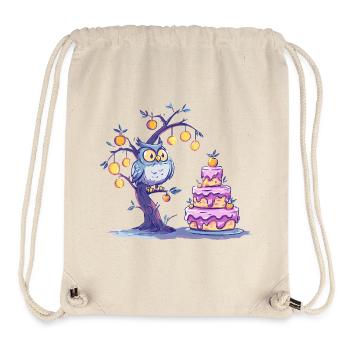 Nacht Eulenbaum Kuchen - Stanley/Stella recycelter Gym Bag - Naturweiß - Vorne