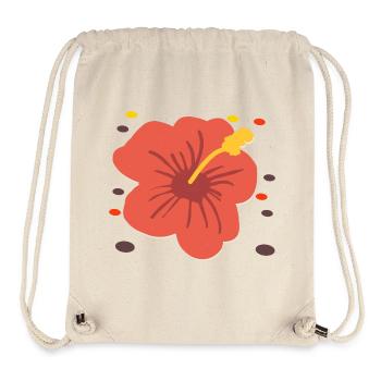 Hibiskus  - Stanley/Stella recycelter Gym Bag - Naturweiß - Vorne