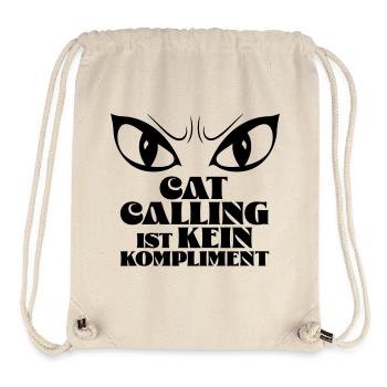 Catcalling is not a compliment! - Stanley/Stella Recycled Gym Bag - natural - Front
