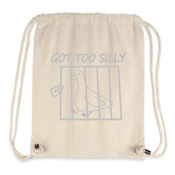 Taube im Käfig – So albern - Stanley/Stella recycelter Gym Bag - Naturweiß - Vorne