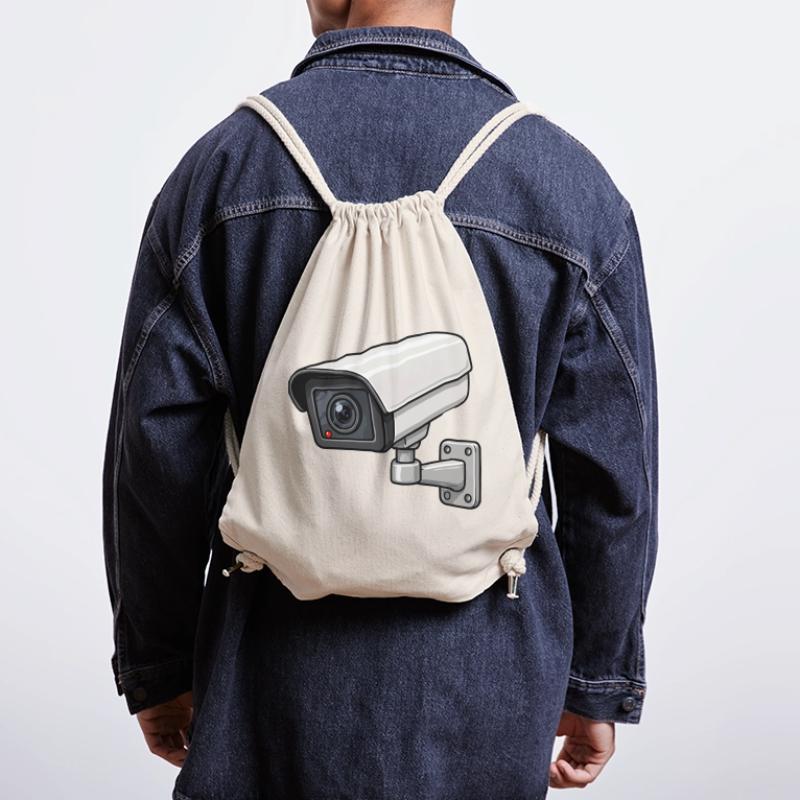 Security Camera Illustration Stanley/Stella Recycled Gym Bag