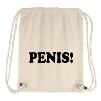 Penis - Stanley/Stella recycelter Gym Bag - Naturweiß - Vorne